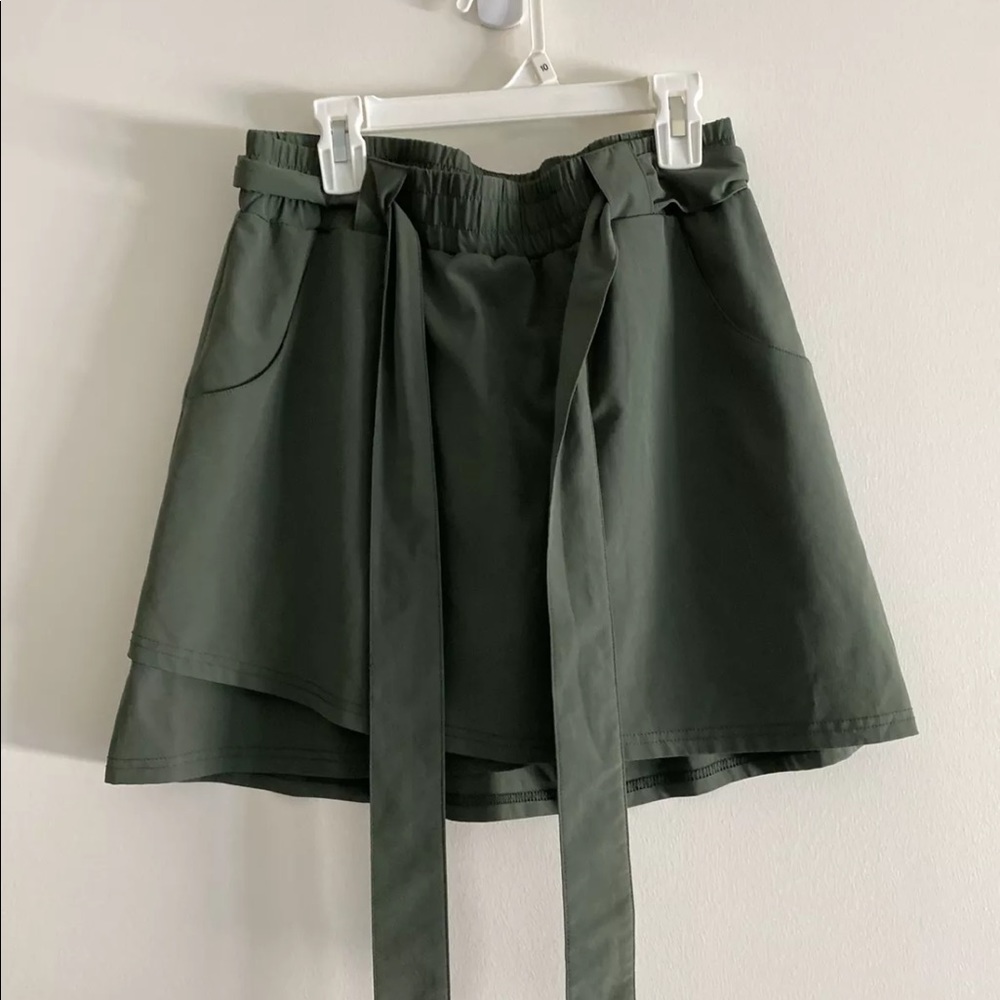 Kyodan Olive Green Skort with Waist Tie
